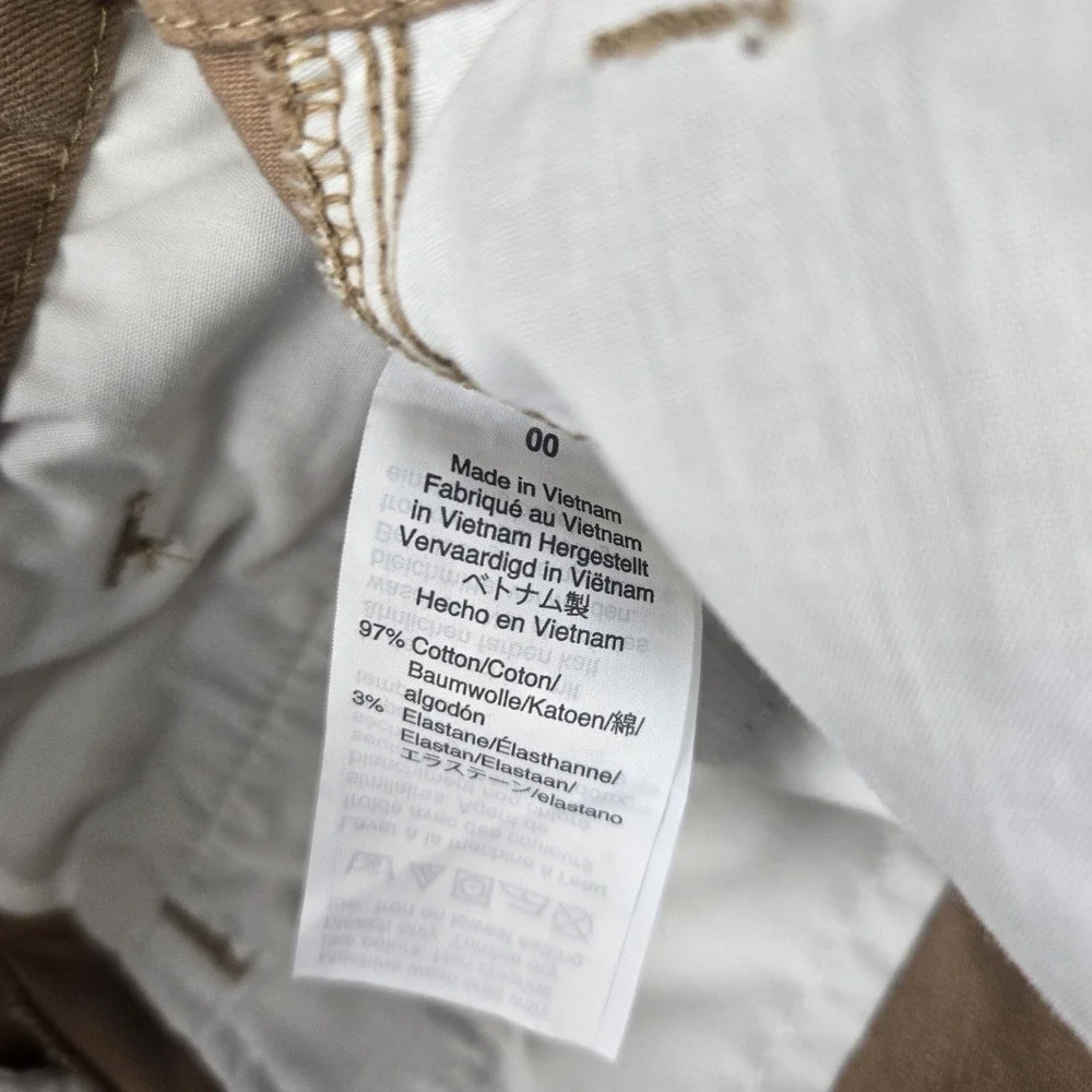 J.Crew Women's High Rise Girlfriend Chino Pants Camel Tan AD156 Size‎ 00 NWT - Picture 6 of 13